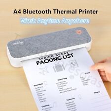 Peripage A4 Mini Portable Thermal Printer Bluetooth Wi-Fi No Toner Or Ink picture