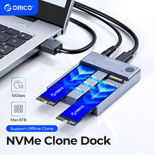 ORICO M.2 NVMe Cloner Dual-Bay NVMe Docking Station USB C to NVMe SSD Enclosure picture