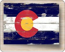 State Of Colorado Flag Old Distressed art Mousepad Computer Mouse Pad  7 x 9 picture
