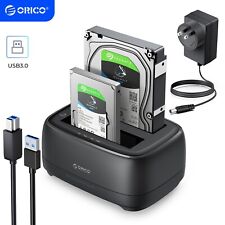 ORICO Hard Drive Docking Station Dual Bay USB 3.0 to SATA Offline HDD Case 40TB picture