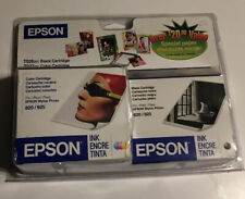 Lot Of Epson T026 201 Black And T027 201 Color Cartridges Date 07/2003 picture