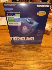 NEW Microsoft Encarta Encyclopedia 2000 - Windows - Full Version - Retail Box picture