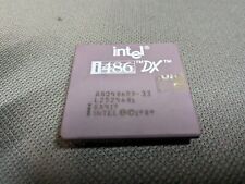 Vintage Intel i486 DX 33 MHz A80486DX-33 SX419 CPU picture