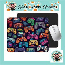 Mouse Pad Retro Game Controllers Old School Sublimated Anti Slip Back Easy Clean picture