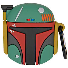 Star Wars Original Trilogy Boba Fett Helmet Styled Airpod Case Green picture