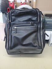 Bostanten Leather Backpack 15.6 inch Laptop Black MSRP $185 picture