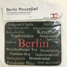 Berlin Mouse Pad Black Textured Surface Famous Locations Vacation Souvenir Gift picture