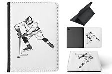 CASE COVER FOR APPLE IPAD|ICE HOCKEY VINTAGE SKETCH 1 picture