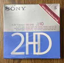 SONY MFD-2HD 3.5” 1.44MB Micro Floppy Disks 10 Pack Factory Sealed picture