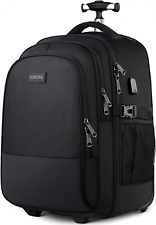 Backpack with Wheels, Large Rolling for Men Women, Water Resistant...  picture