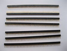 30 pcs Pitch 2.54mm 1x40 L7.43mm Breakable Male Pin Header Single Row Strip New picture