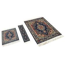 3 Piece Set of Rug Mouse Pad + Coaster + Bookmark - Oriental Style Carpet Mousem picture