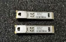 Lot of 2 Cisco SFP-GE-T 1GB BASE-T Copper RJ45 100M EXT 30-1421-01 Transceiver picture