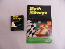 Math Mileage Atari 400/800/1200/1400/XE/XEGS Computer Cartridge & Manual  Tested picture