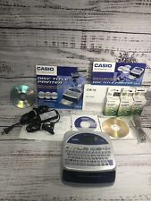 Casio Disc Title Printer CW-75 with AC Adapter, Instructions & 10 Ink Ribbons picture