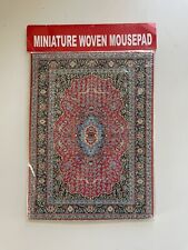 New Miniature Woven Rug Mouse Pad Office Computer Gaming Oriental Carpet Mat USA picture