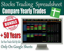 Bundle Day Trading & Swing Trading  Stock Market Spreadsheet Tracker  1 - 50 Yrs picture