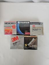 Lot Of 5 Sealed Boxes Of 10 3.5 Floppy Diskettes 3M Imation Fujifilm Maxell picture