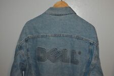 Rare Vintage DELL Servers Computer Denim Large Jacket Made in U.S. Technology picture