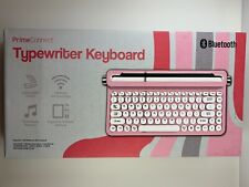 PrimeConnect Bluetooth Pink Typewriter Keyboard Wireless Brand New picture