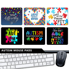 Autism Awareness #1 - MOUSE PAD -Puzzle Piece Autistic Child School Teacher Gift picture