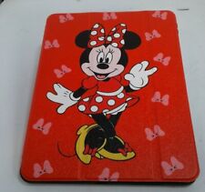 Disney IPad Case - Black Leather with Mickey imprints - holds 9.56