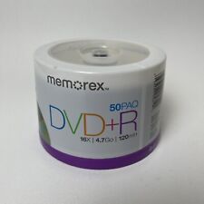 NEW SEALED Memorex DVD+R 50-pack 16X, 4.7GB, 120 mins each picture
