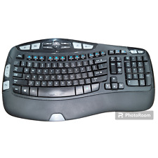 Logitech K350 Wave Keyboard Black Ergonomic Lightweight Easy-To-Use picture