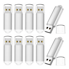 Silver 100pcs 4GB 100PCS Metal Rectangle USB Flash Drives Memory Sticks PenDrive picture