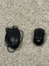 HP Wireless and Wired Optical Mouse - Black - 2 Piece picture
