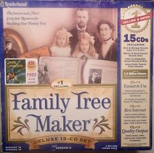 Broderbund Family Tree Maker Version 6 Deluxe 15-CD Set PC WIN 95 / 98 picture