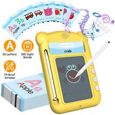 5.5In Toddler LCD Writing Tablet 100 Words Talking Flash Cards Reading Machine picture