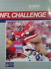 IBM PC Game 1985 NFL Challenge XOR Co Complete Box Disks Manuals Rare VHTF  picture