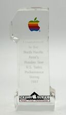 Vintage Apple Computer Employee Award Trophy/Paperweight, 1987 North Pacific picture