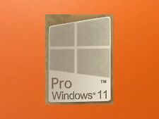 1 PCS Window 11 Pro Silver Color Sticker Badge Logo Decal Win 11 16mm x 23mm picture