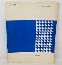 VTG 1972 IBM Data Processing Glossary Definitions Reference Manual Booklet OA22 picture