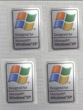 Lot of 4  original unused new  computer Sticker Microsoft Windows XP classic  picture