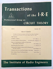 Transactions Of The I.R.E. Circuit Theory CT-1 #1 1st Issue March 1954 picture