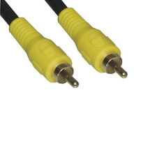 6Ft,12Ft,25Ft,50Ft Premium RCA Composite Video Cable Cord Gold Plated Connector picture