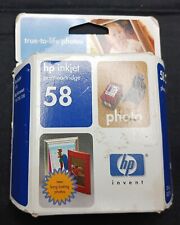 Collectible VTG HP 58 Photo Inkjet Cartridge 5550 New Sealed Exp October 2004 picture