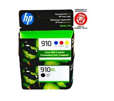 4 Pack HP 910XL Black & 910 Cyan/Magenta/Yellow Original Ink Factory Sealed25/26 picture
