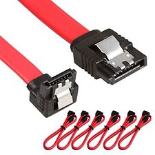 6 Pack 90 Degree Right-Angle SATA III Cable 6.0 Gbps with Locking Latch 18Inc... picture