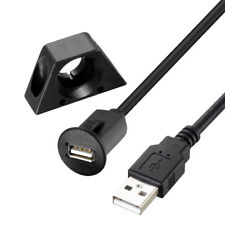 1M Car Dashboard Flush Mount USB 2.0 Male to Female Socket Panel Extension Cable picture