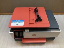 HP OfficeJet Pro 8035 Red Wireless AIO Color Inkjet Printer w/INK, 3K Pgs-TESTED picture
