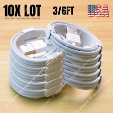 10X Bulk Lot USB Fast Cable Charger For Apple iPhone 13 11 8 7 6 5 Charging Cord picture