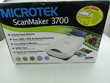 Microtek Scanmaker 3700 Flatbed Scanner MAC/PC USB 1200x600 dpi 42 Bit Color NIB picture