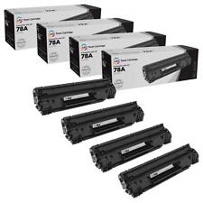 LD Reman Replacement Fits for HP 78A / CE278A Pack of 4 Black Toner Cartridges picture