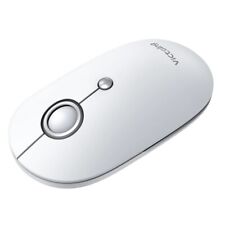 VictSing Wireless Mouse 2.4GHz Slim Silent Adjustable DPI Wide Compatible White picture