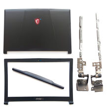 New Back Cover+Bezel+hinges+H C  For MSI GL63 GP63 MS-16P4 3076P4A221 US picture