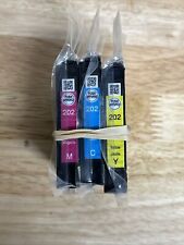 3pk Genuine Epson Claria 202 Color Ink Cyan Magenta Yellow Sealed No Box picture